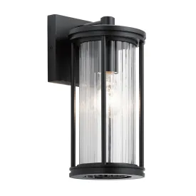 Barras Small/Medium Wall Lantern - Black Finish