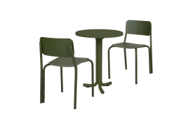 Nokk Cafe Table & 2x Kei Chair Bundle