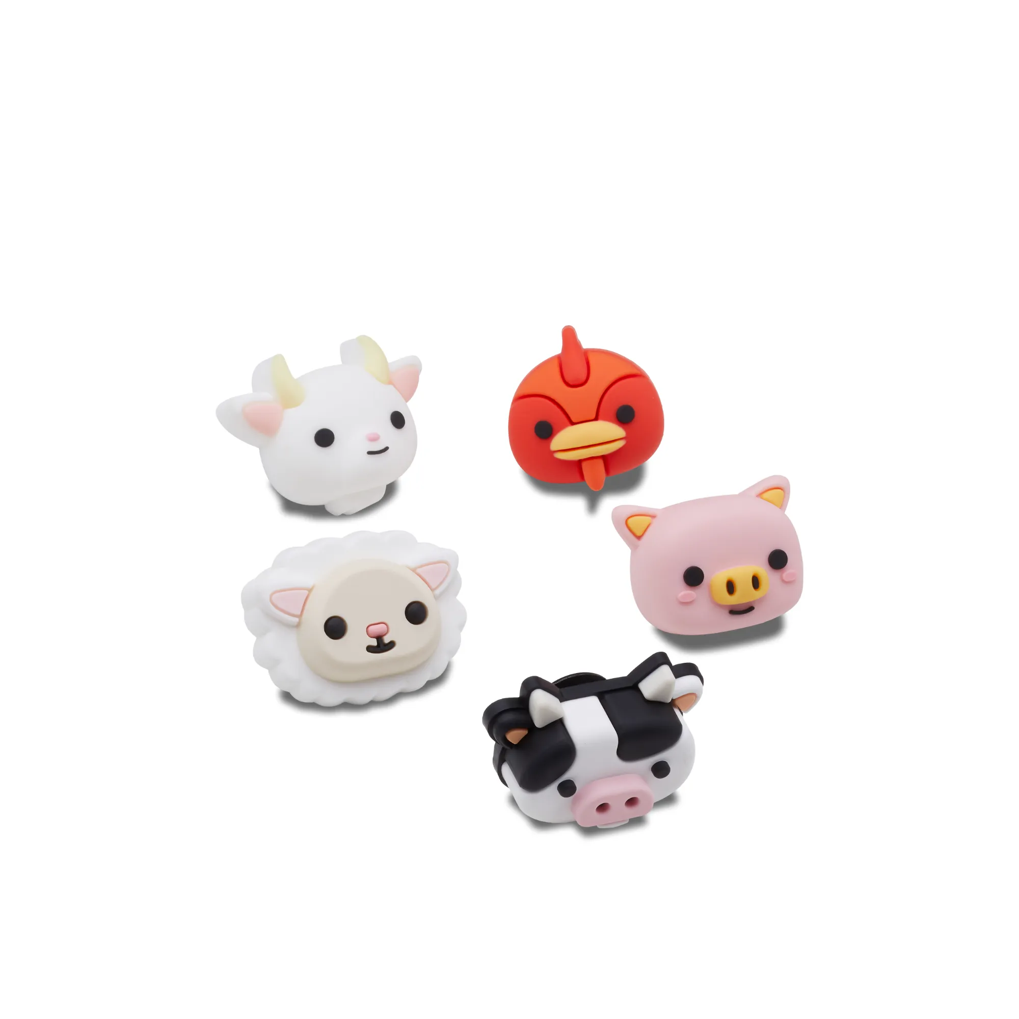 ตัวติดรองเท้า JIBBITZ™ 3D FARM ANIMAL FACES