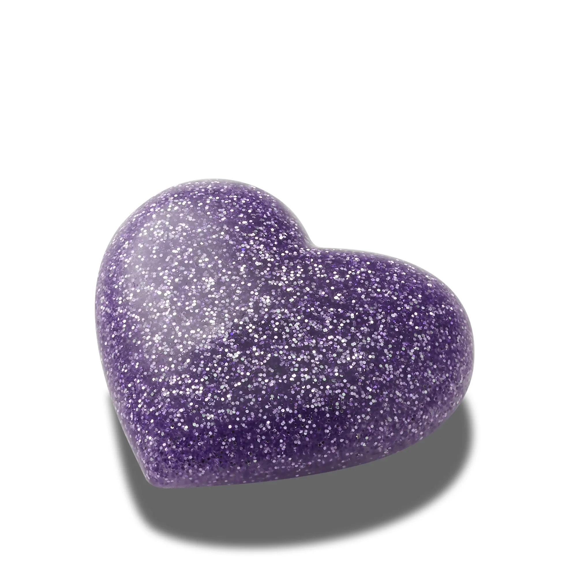 ตัวติดรองเท้า JIBBITZ™ 3D GLITTER PURPLE HEART