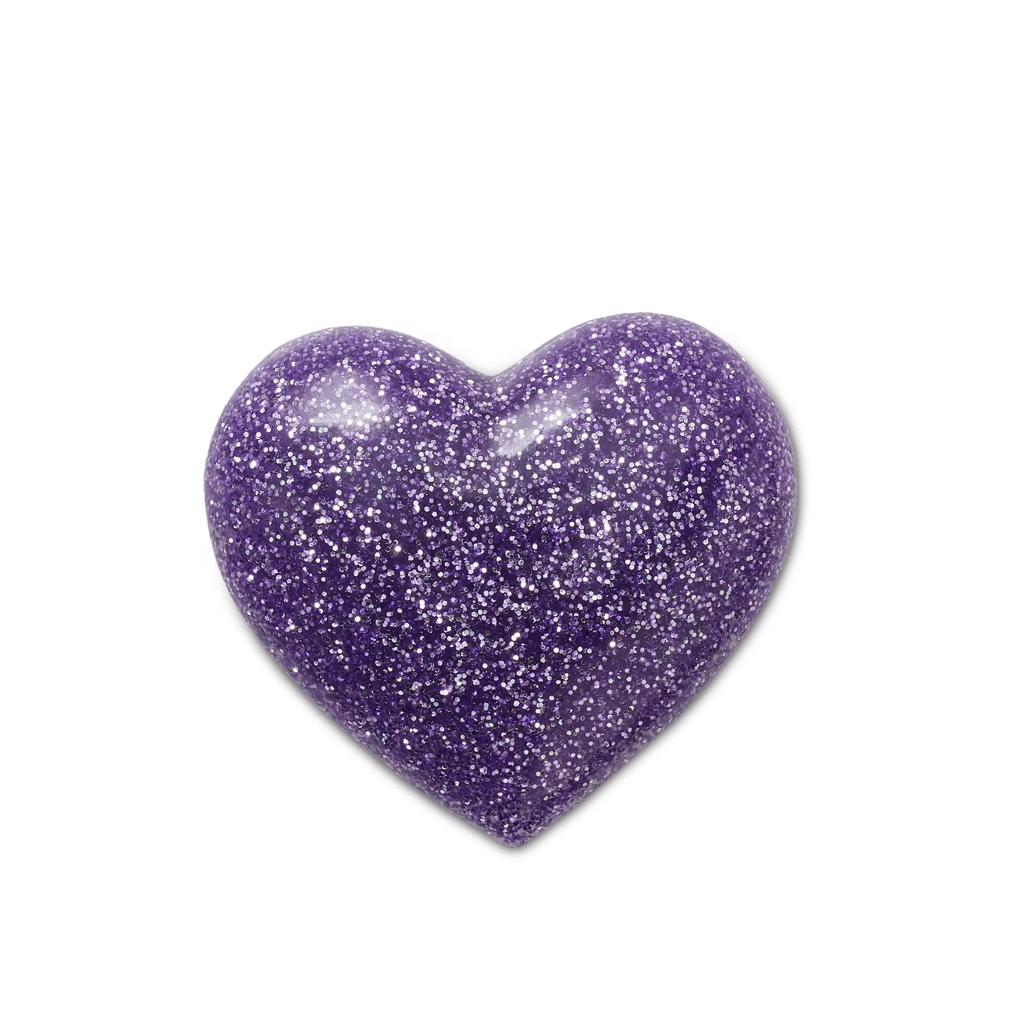 ตัวติดรองเท้า JIBBITZ™ 3D GLITTER PURPLE HEART