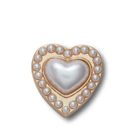 ตัวติดรองเท้า JIBBITZ™ GOLD PEARL HEART