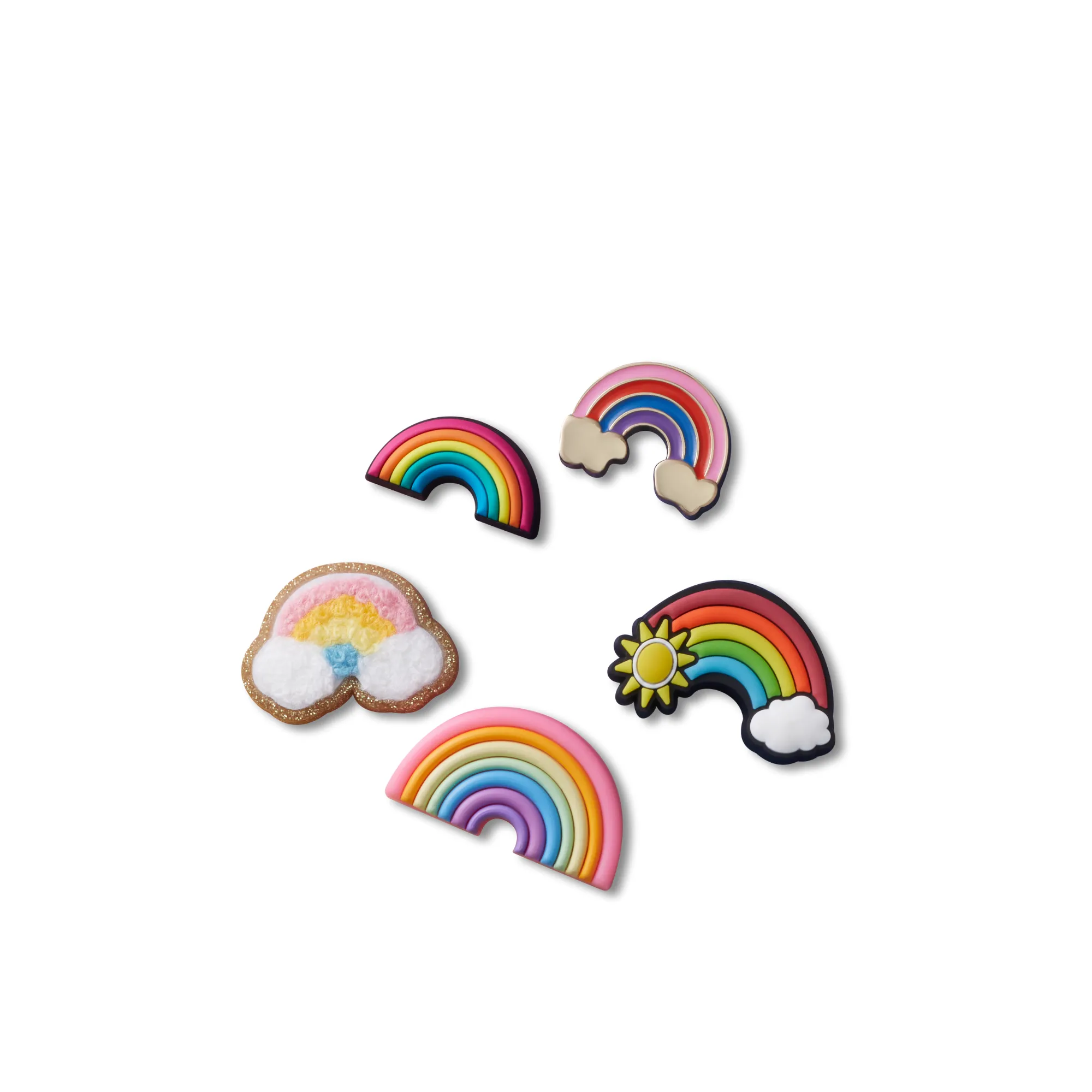 ตัวติดรองเท้า JIBBITZ™ LOTTA RAINBOWS 5 PACK