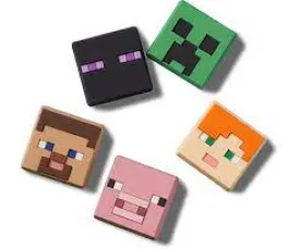 10011273 Minecraft 5Pk Jibbitz