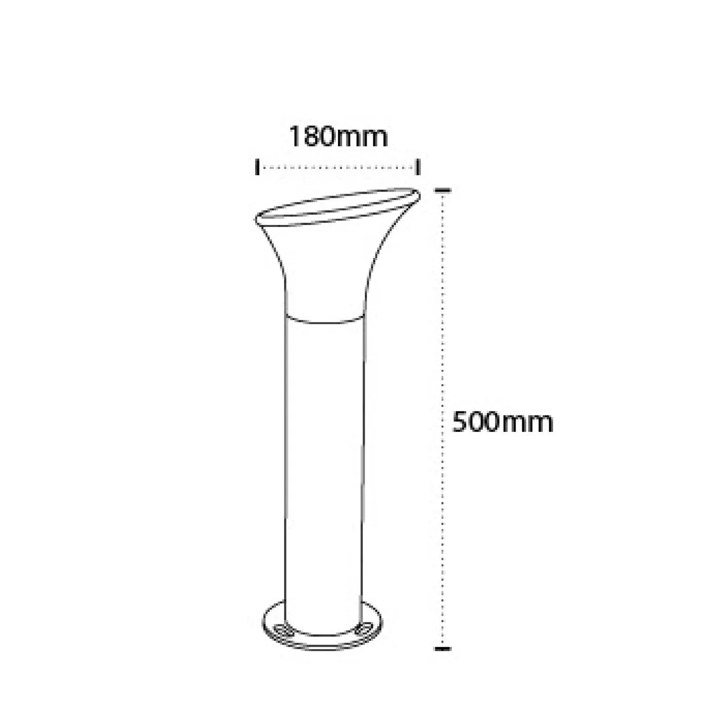 107299-500mm Garden Bollards