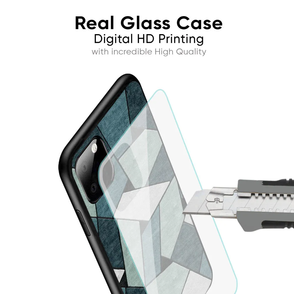 Abstact Tiles Glass Case for iPhone 14 Plus