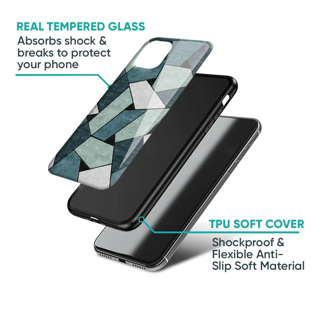 Abstact Tiles Glass Case for iPhone 14 Plus