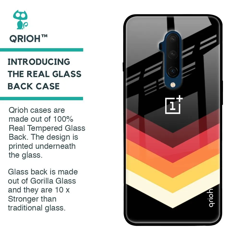 Abstract Arrow Pattern Glass Case For OnePlus 7T Pro