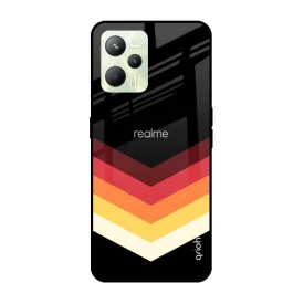 Abstract Arrow Pattern Glass Case For Realme C35