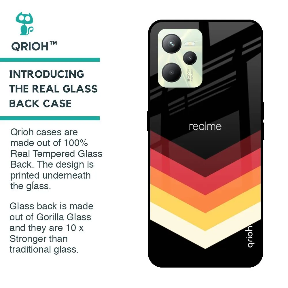 Abstract Arrow Pattern Glass Case For Realme C35