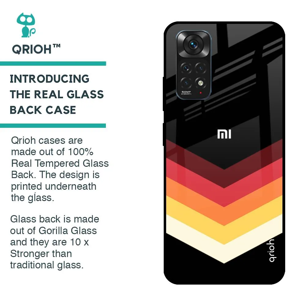 Abstract Arrow Pattern Glass Case For Redmi Note 11S