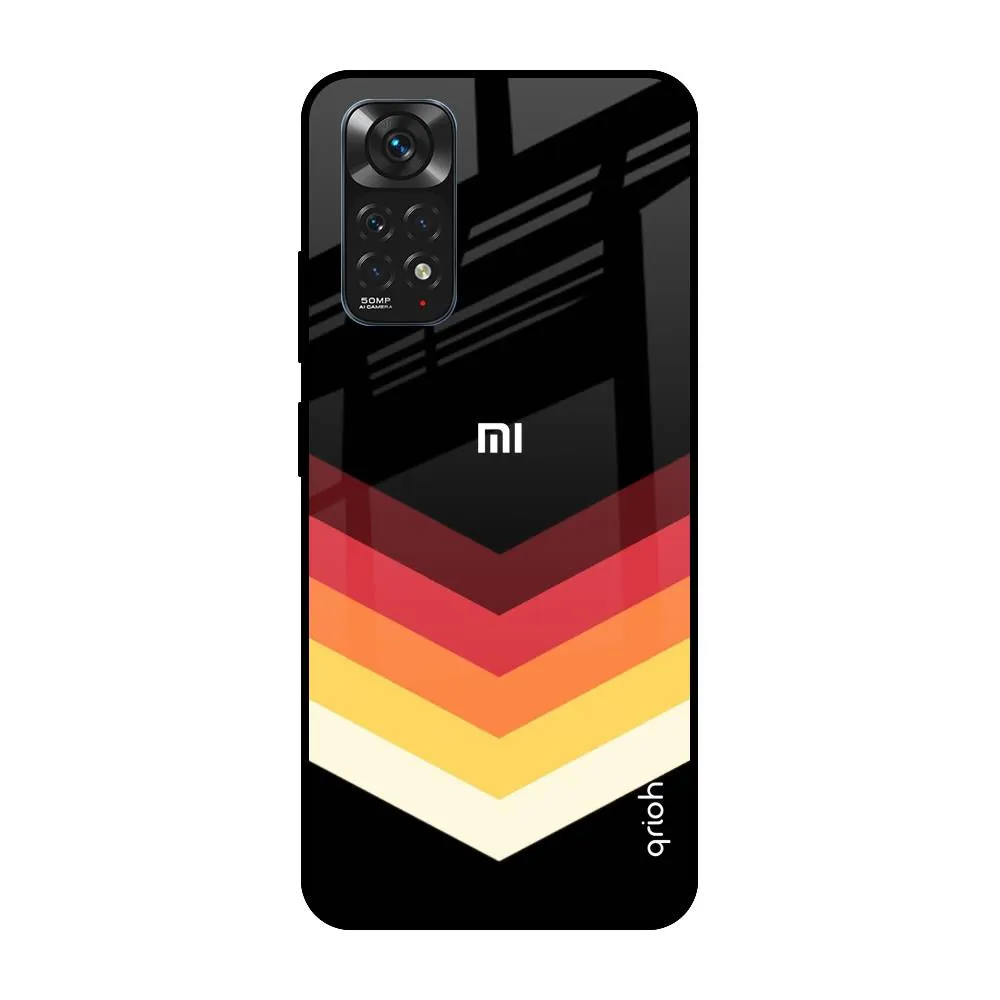 Abstract Arrow Pattern Glass Case For Redmi Note 11S