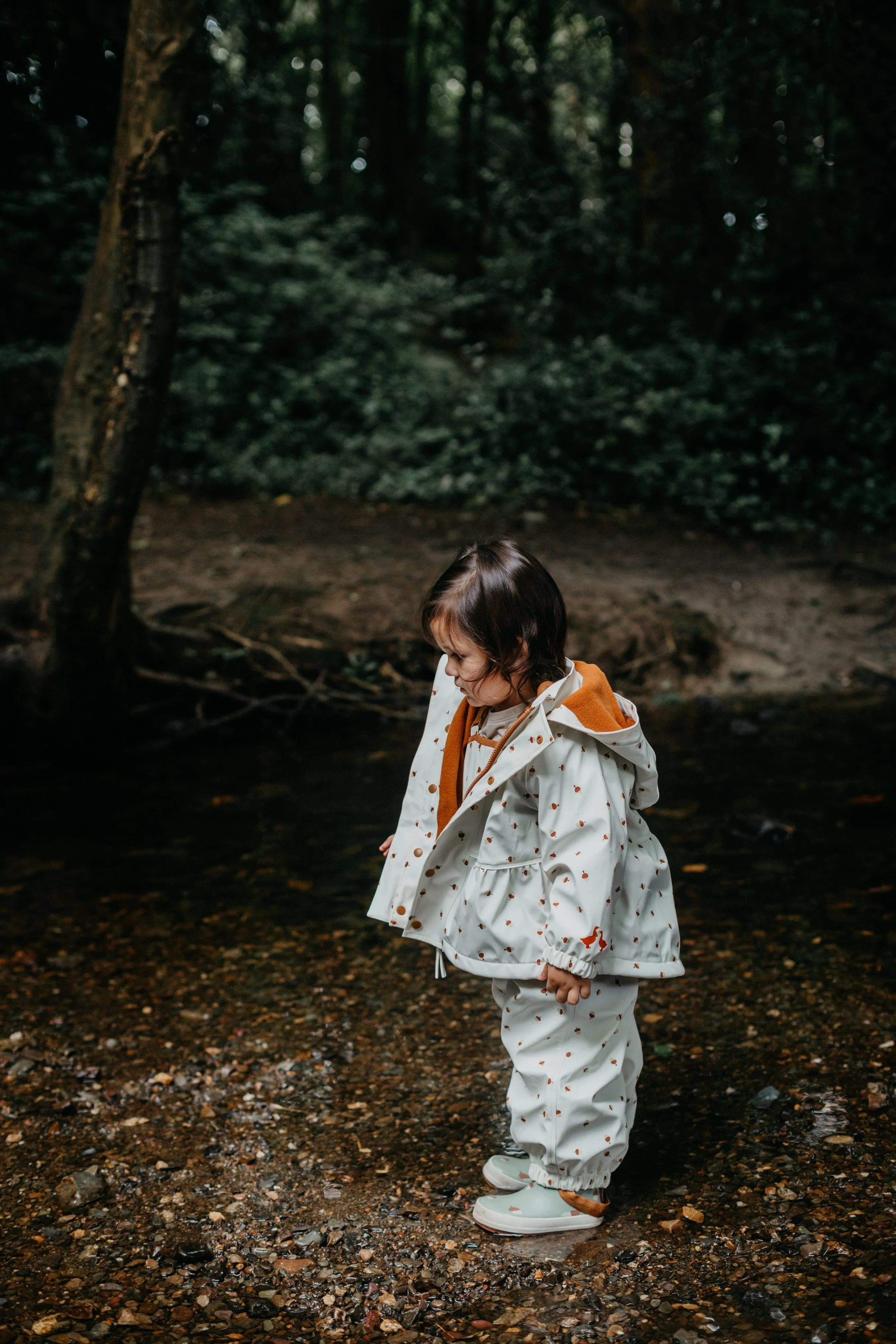 Acorn Print Raincoat