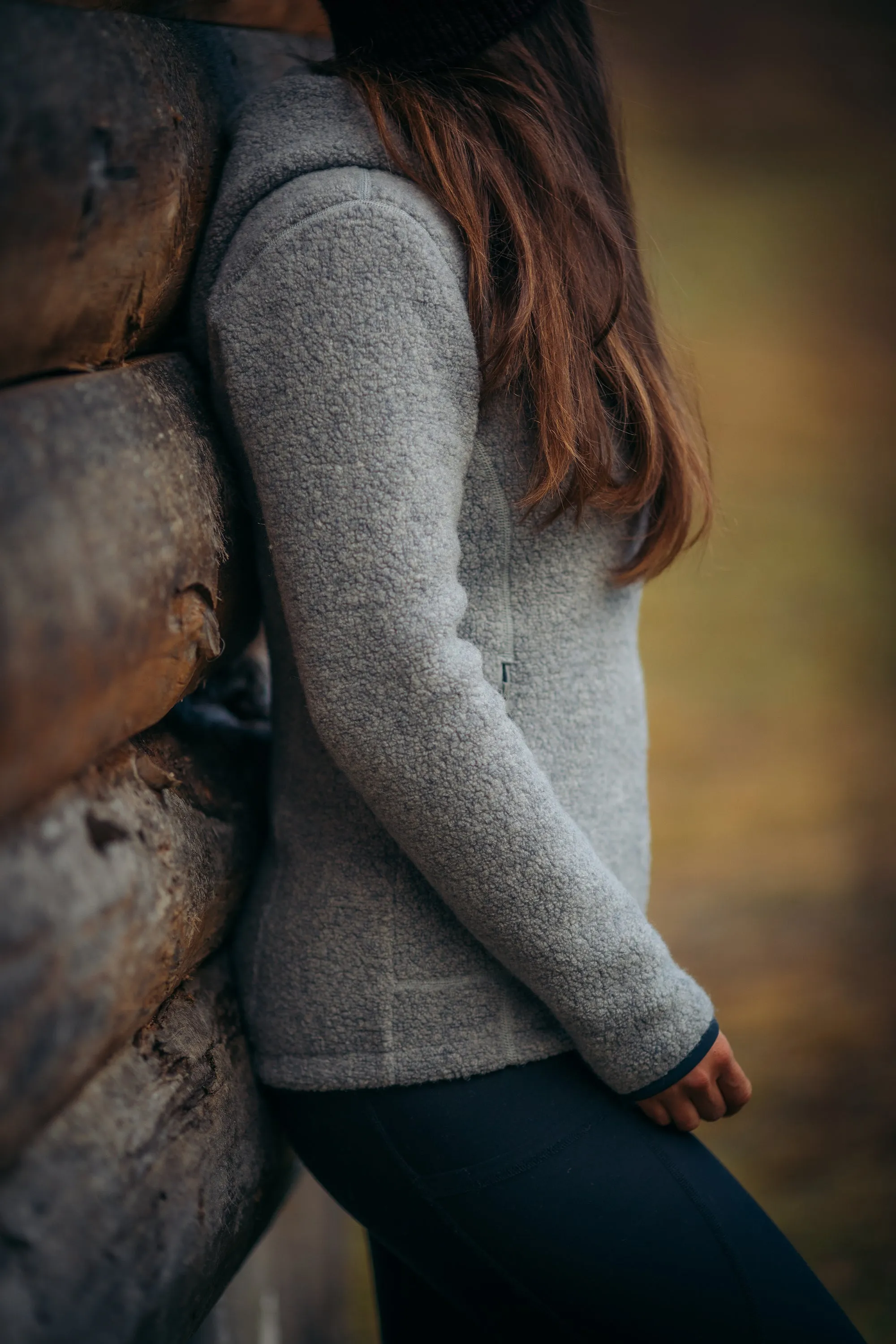 Alpine Wool Hoody Stone Grey