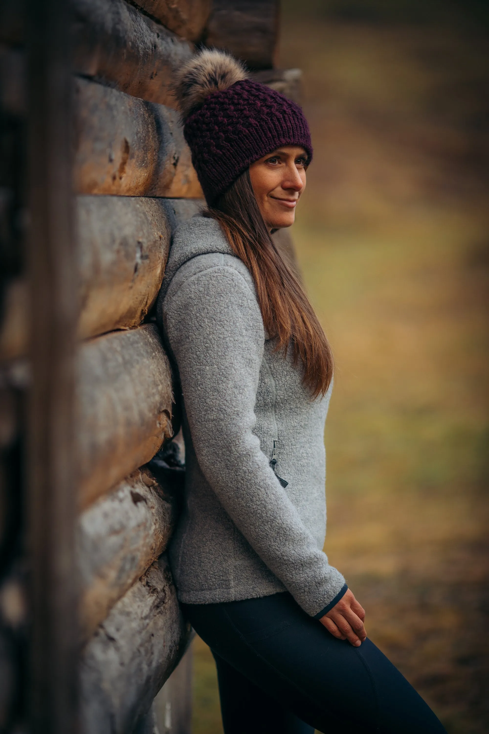 Alpine Wool Hoody Stone Grey