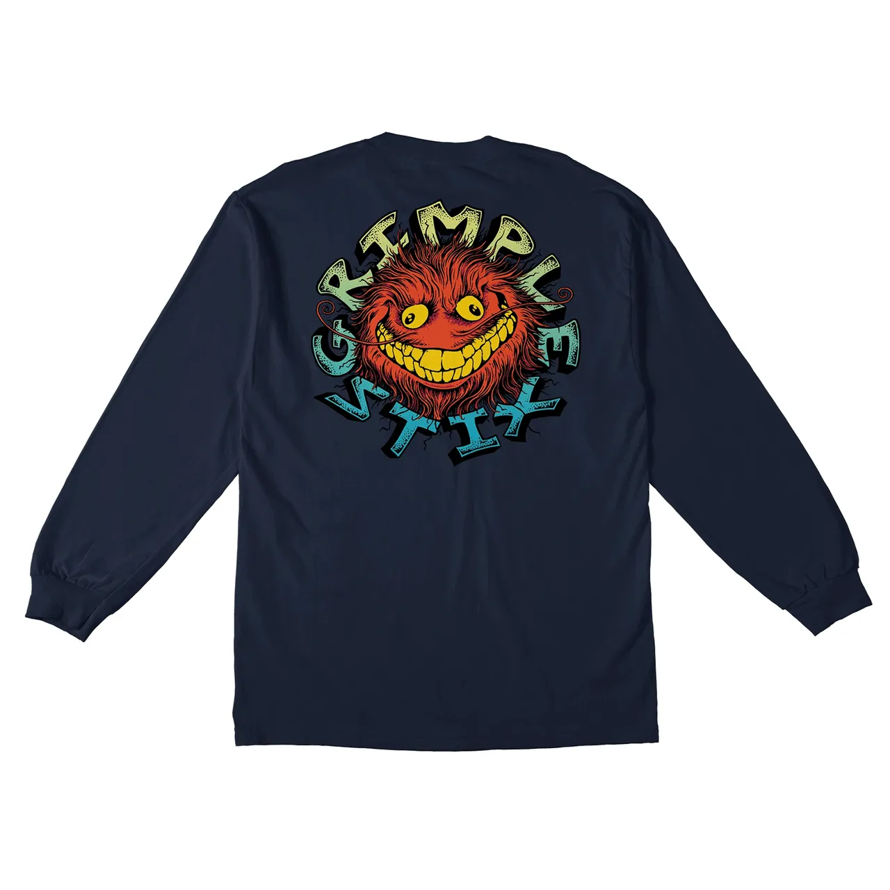 ANTI-HERO GRIMPLE STIX L/S TEE - NAVY