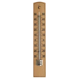 Aqua Systems 20cm Wooden Wall Thermometer