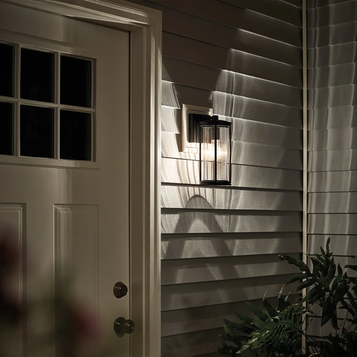 Barras Small/Medium Wall Lantern - Black Finish