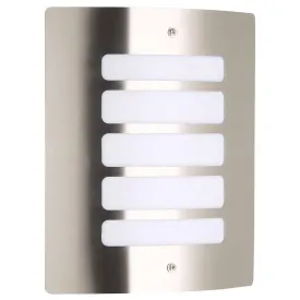 Brilliant 1 Light 60W Todd Outdoor Wall Light - Stainless Steel | 47682/82