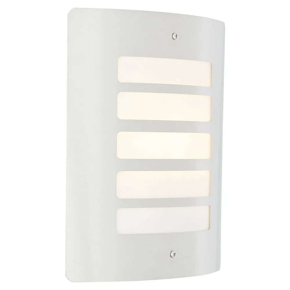 Brilliant 1 Light 60W Todd Outdoor Wall Light - Stainless Steel | 47682/82