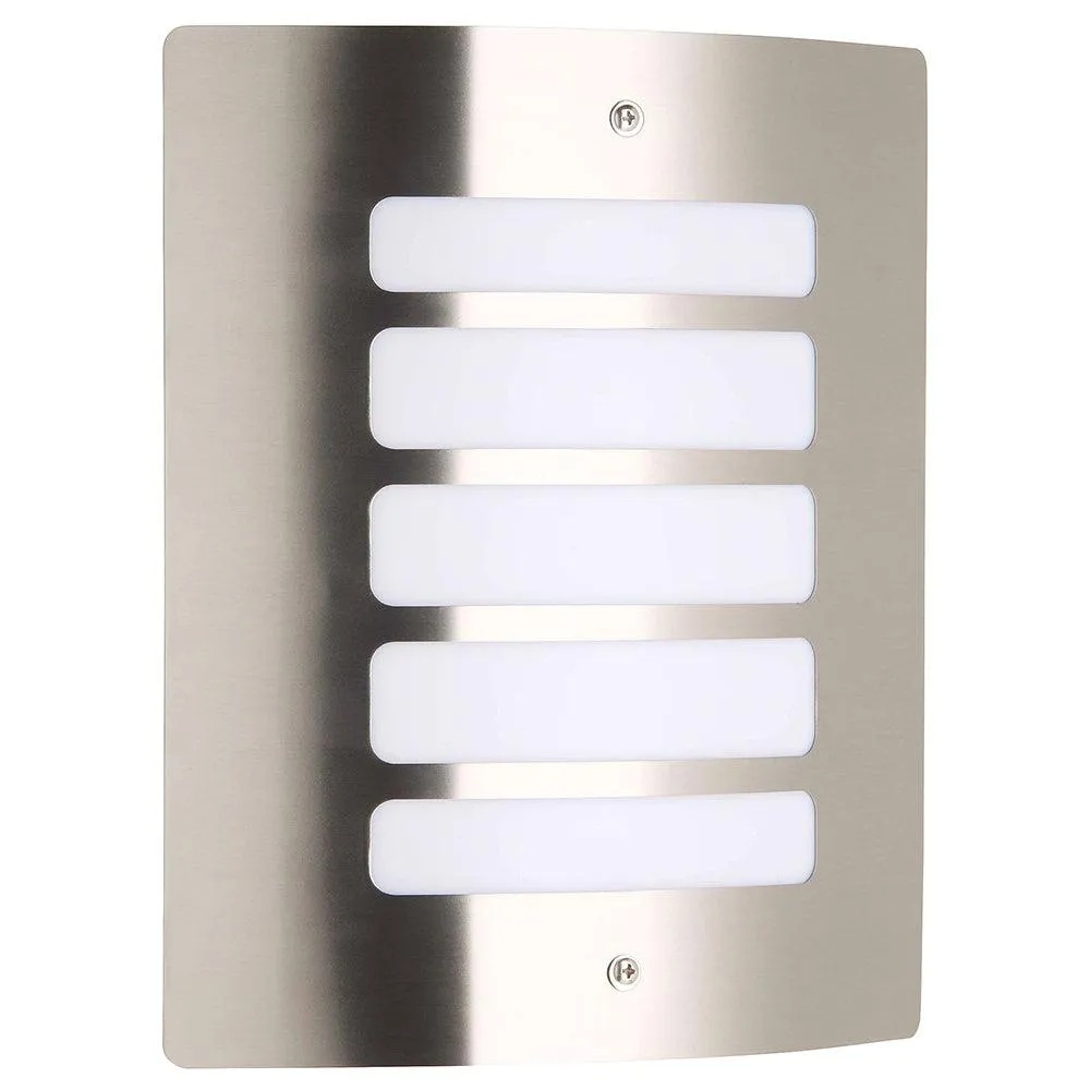 Brilliant 1 Light 60W Todd Outdoor Wall Light - Stainless Steel | 47682/82