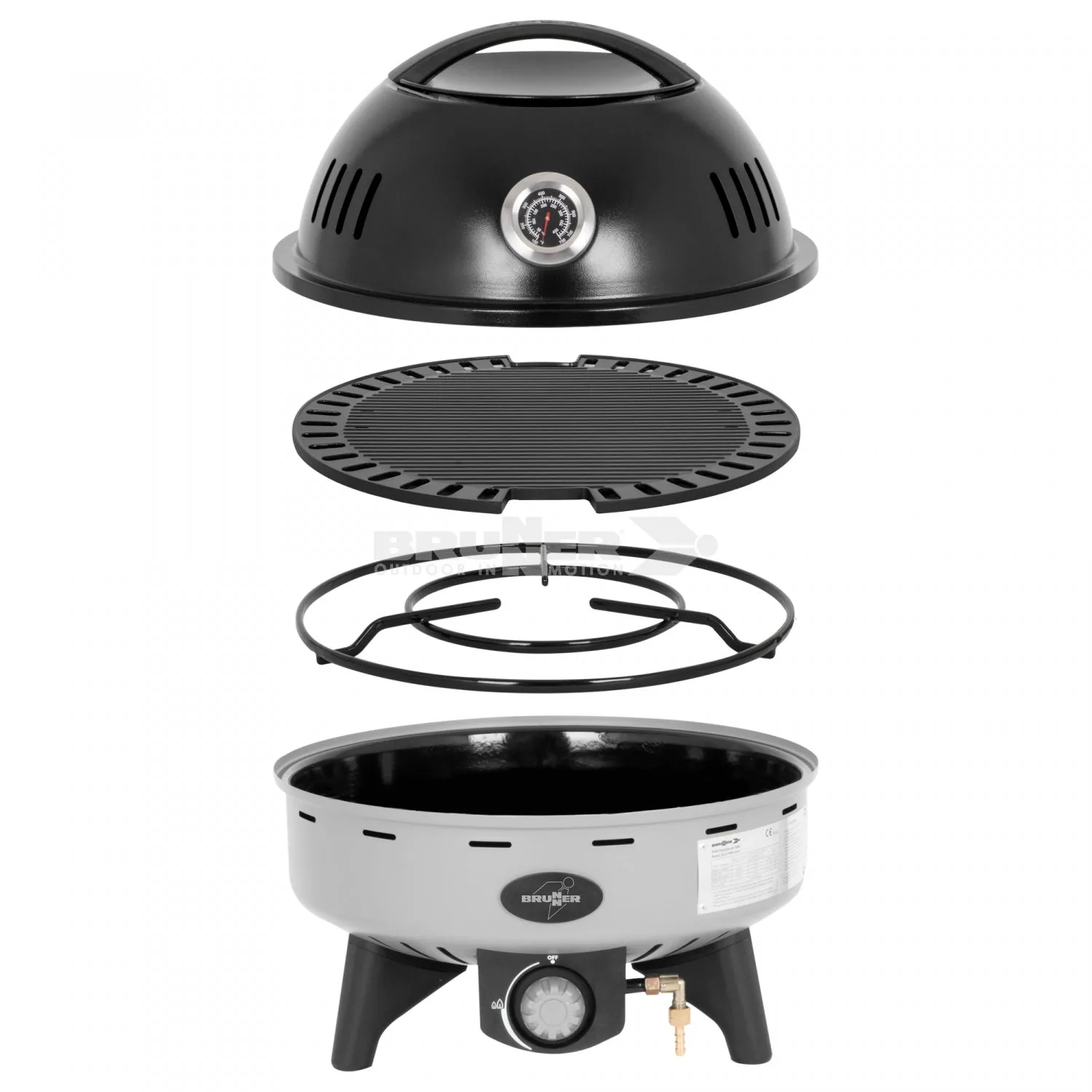 BRUNNER DEVIL BBQRUISER LT GRILL A GAS PORTATILE COMPATTO E LEGGERO