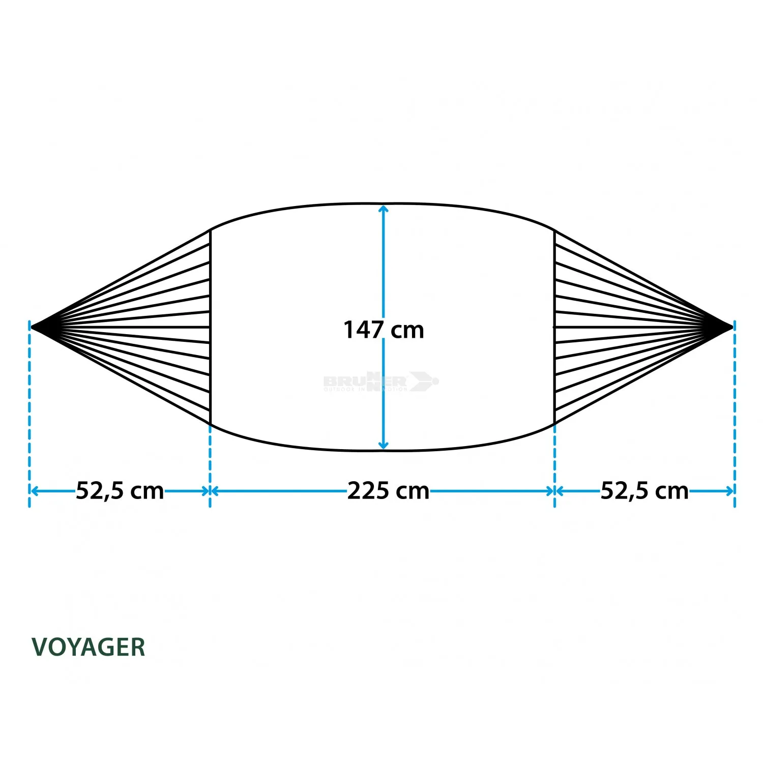 BRUNNER VOYAGER AMACA ULTRALEGGERA CON PORTATA MASSIMA DI 100Kg