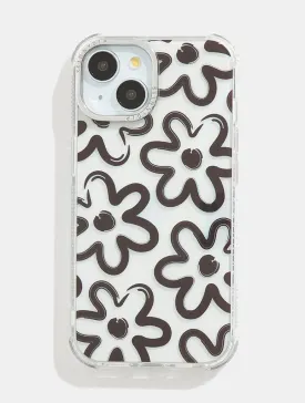 Brush Flower Shock iPhone Case