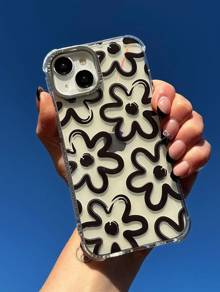 Brush Flower Shock iPhone Case