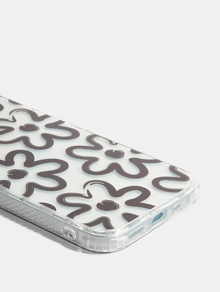 Brush Flower Shock iPhone Case