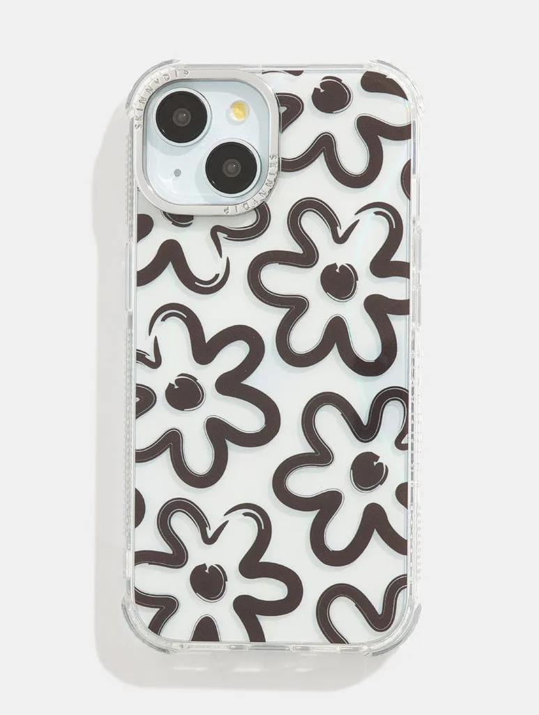 Brush Flower Shock iPhone Case