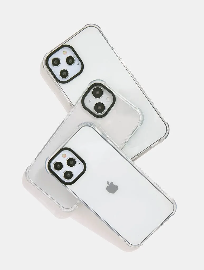 Clear Shock iPhone Case with Black Camera Hole