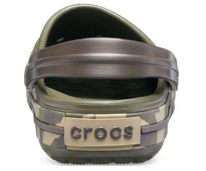 Crocband Graphic III Dark Camo Green/Espresso Unisex Clog

-205330-3R1