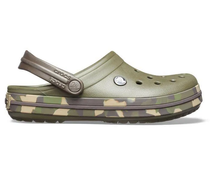 Crocband Graphic III Dark Camo Green/Espresso Unisex Clog

-205330-3R1