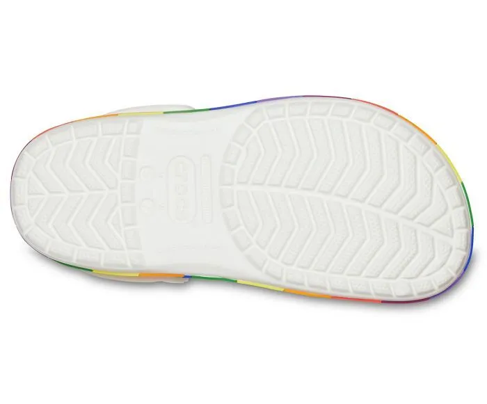 Crocband Rainbow Block White/Multi Unisex Clog-206361-94s