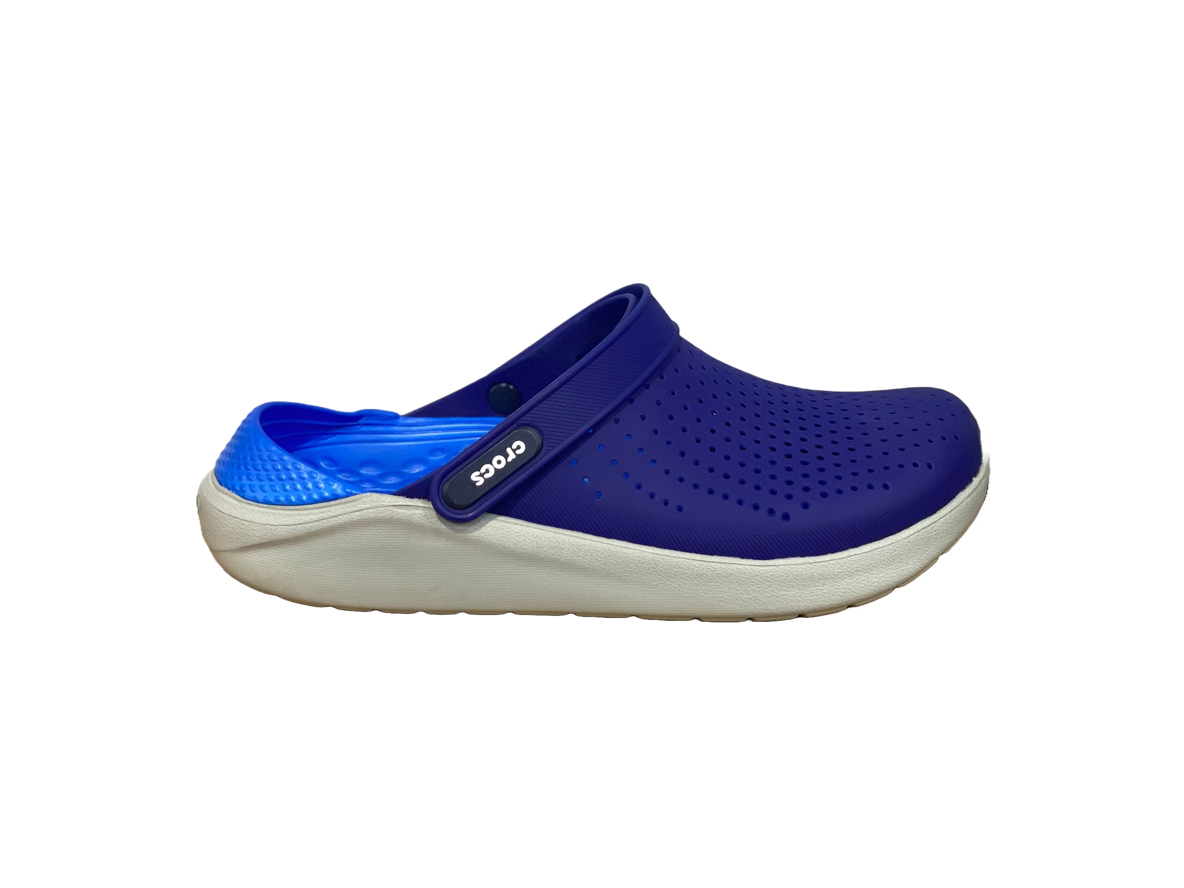 CROCS bleu foncée et bleu clair et gris