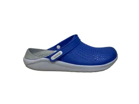 crocs bleu vert et gris