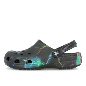 Crocs Classic Out of this World II Clog Black Lightning Bolts