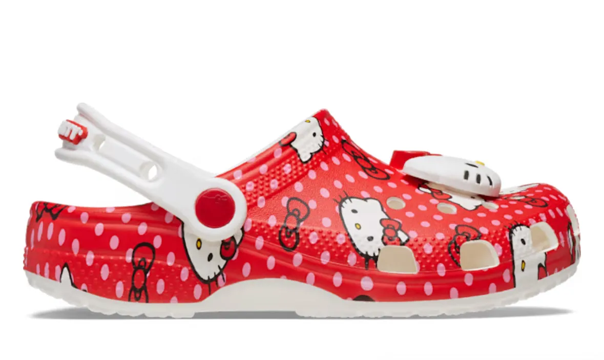 CROCS HELLO KITTY RED CLASSIC CLOG 210575