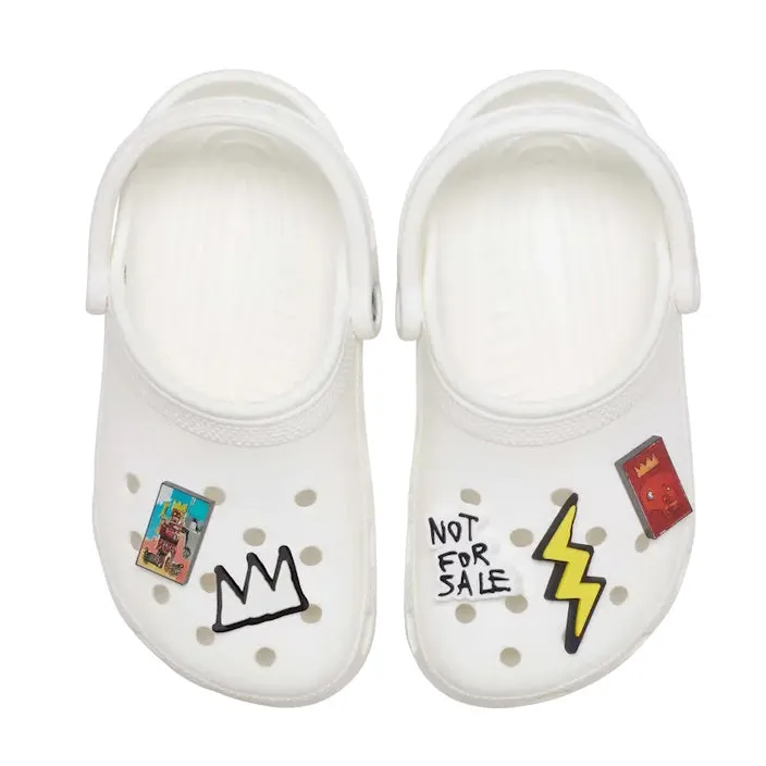 Jean-Michel Basquiat Inspired Crocs Jibbitz 5-Pack - Artistic Charms for Personalizing Your Footwear