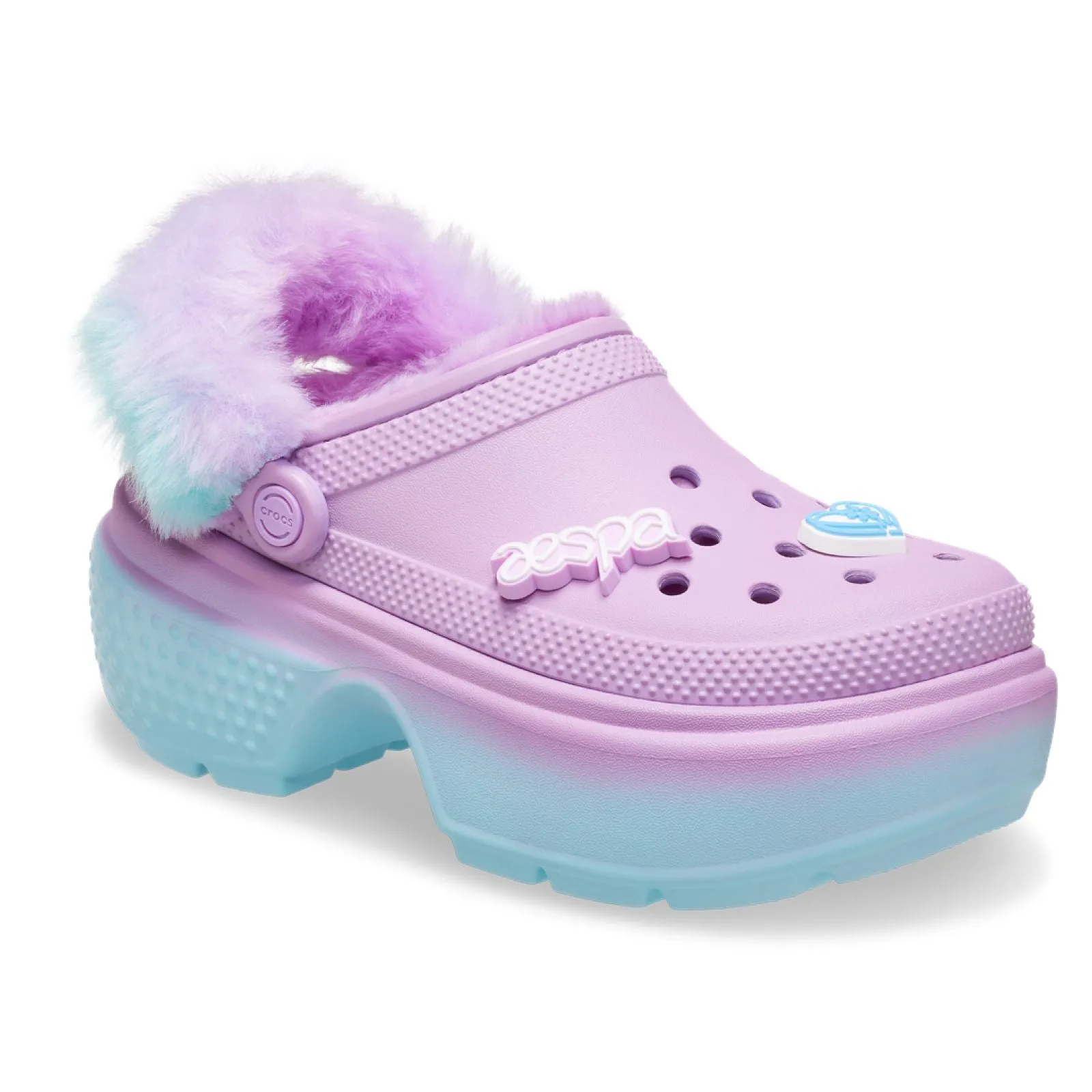 Crocs Mujer Aespa X Crocs Stomp Lined Clog Zuecos Purpura