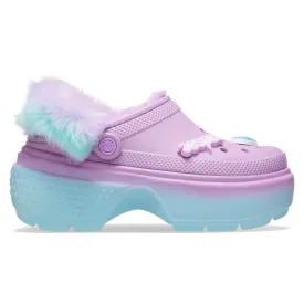 Crocs Mujer Aespa X Crocs Stomp Lined Clog Zuecos Purpura