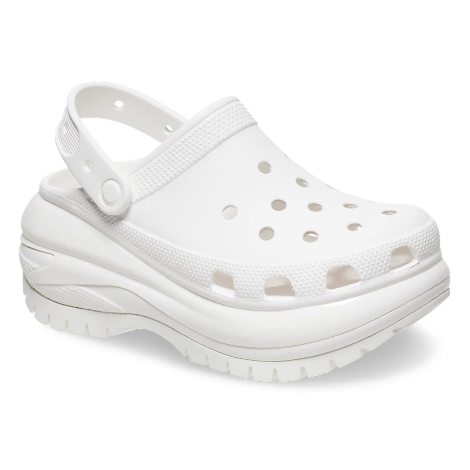 Crocs Mujer Classic Mega Crush Clog Zuecos Blanco