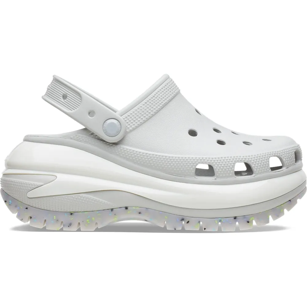 Crocs Mujer Classic Mega Crush Clog Zuecos Gris