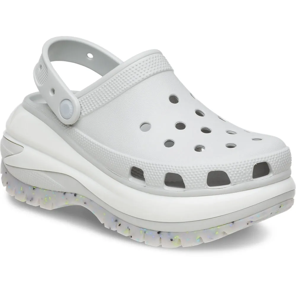 Crocs Mujer Classic Mega Crush Clog Zuecos Gris