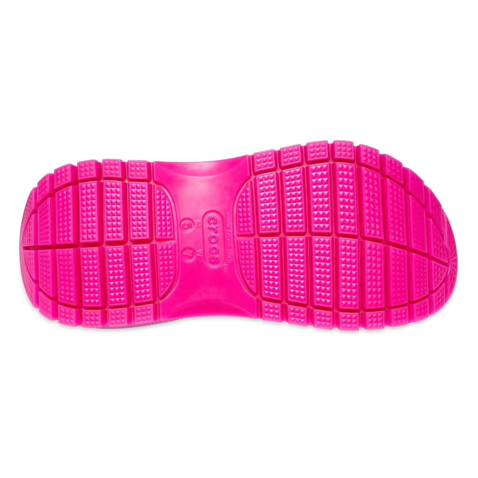 Crocs Mujer Classic Mega Crush Clog Zuecos Rosado