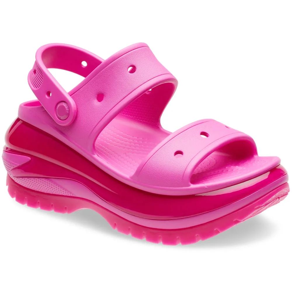 Crocs Mujer Classic Mega Crush Sandal Sandalias Rosado