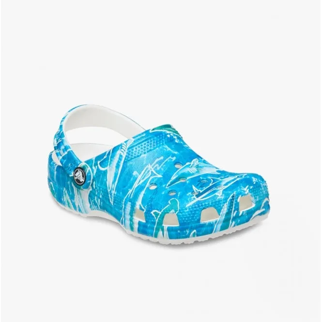 Crocs Shark / Ocean Classic Pool Party Clog Kids