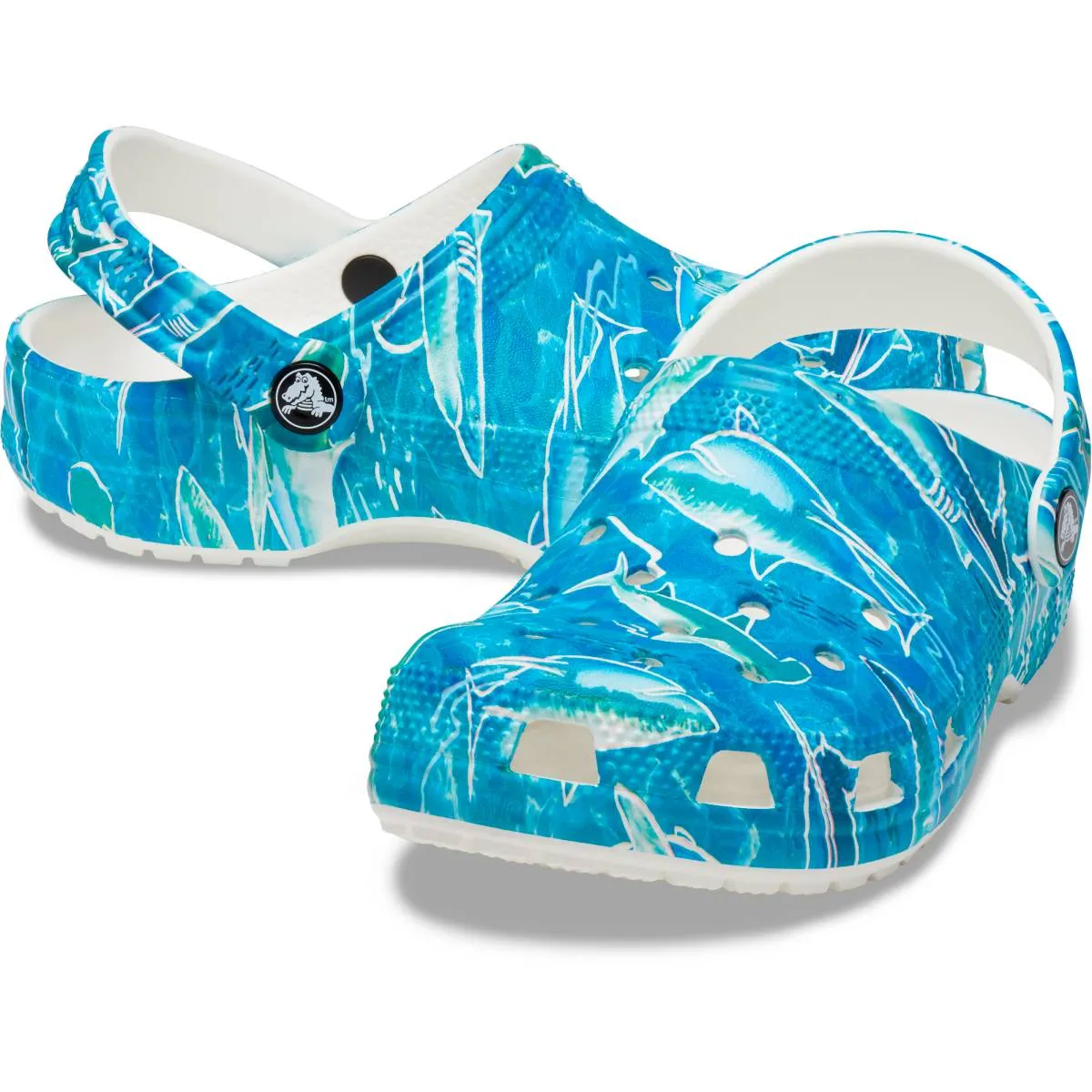 Crocs Shark / Ocean Classic Pool Party Clog Kids