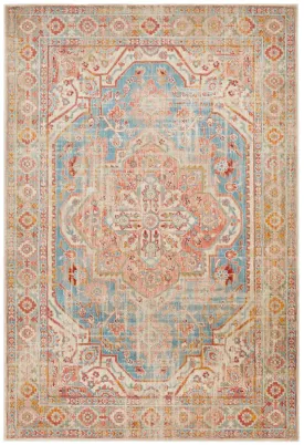 Damask Blue Rug